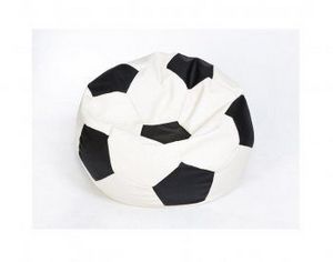 Кресло-мешок Мяч малый бело-черное в Нижнем Тагиле - nizhniy-tagil.ok-mebel.com | фото 1
