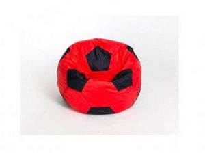 Кресло-мешок Мяч малый красно-черное в Нижнем Тагиле - nizhniy-tagil.ok-mebel.com | фото 1