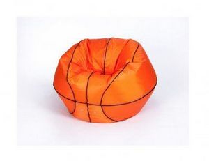 Кресло-мешок Баскетбольный мяч малый оранжево-черное в Нижнем Тагиле - nizhniy-tagil.ok-mebel.com | фото 2