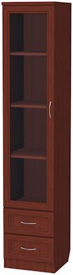 Шкаф для книг с ящиками узкий арт. 220 в Нижнем Тагиле - nizhniy-tagil.ok-mebel.com | фото 2
