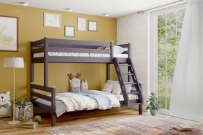 АДЕЛЬ Кровать двухъярусная с наклонной лестницей (лаванда) в Нижнем Тагиле - nizhniy-tagil.ok-mebel.com | фото 1