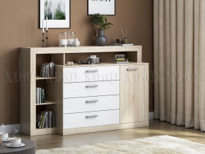 Ангара Комод (Белый глянец/Сонома) в Нижнем Тагиле - nizhniy-tagil.ok-mebel.com | фото 2
