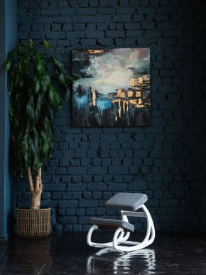 Балансирующий коленный стул Конёк Горбунёк (Белый) в Нижнем Тагиле - nizhniy-tagil.ok-mebel.com | фото 4