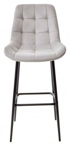 Барный стул ХОФМАН, цвет H-09 Светло-серый, велюр / черный каркас М-City в Нижнем Тагиле - nizhniy-tagil.ok-mebel.com | фото 5