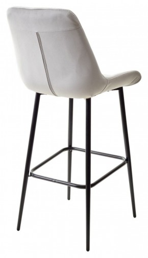 Барный стул ХОФМАН, цвет H-09 Светло-серый, велюр / черный каркас М-City в Нижнем Тагиле - nizhniy-tagil.ok-mebel.com | фото 6