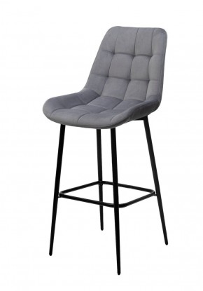Барный стул ХОФМАН, цвет H-14 Серый, велюр / черный каркас М-City в Нижнем Тагиле - nizhniy-tagil.ok-mebel.com | фото