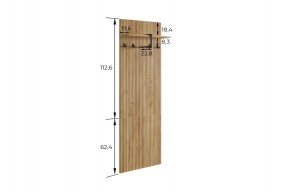БОДРУМ Прихожая (модульная) дуб крафт золотой в Нижнем Тагиле - nizhniy-tagil.ok-mebel.com | фото 2