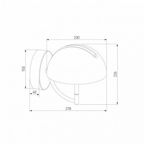 Бра Eurosvet Emisfero 50083/1 LED золото в Нижнем Тагиле - nizhniy-tagil.ok-mebel.com | фото 3