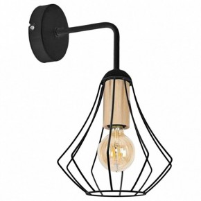 Бра Imex MD.9051 MD.9051-1-W-BK+WOOD в Нижнем Тагиле - nizhniy-tagil.ok-mebel.com | фото