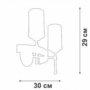 Бра Vitaluce V1813 V1813-7/2A в Нижнем Тагиле - nizhniy-tagil.ok-mebel.com | фото 2