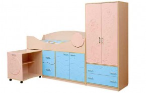 Набор мебели для детской Юниор -12.2 (700*1860) МДФ матовый в Нижнем Тагиле - nizhniy-tagil.ok-mebel.com | фото