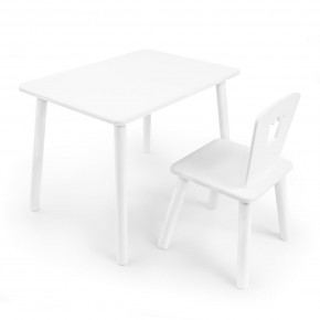 Детский комплект стол и стул «Корона» Rolti Baby (белый/белый, массив березы/мдф) в Нижнем Тагиле - nizhniy-tagil.ok-mebel.com | фото
