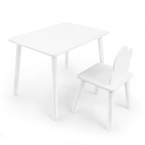 Детский комплект стол и стул «Облачко» Rolti Baby (белый/белый, массив березы/мдф) в Нижнем Тагиле - nizhniy-tagil.ok-mebel.com | фото