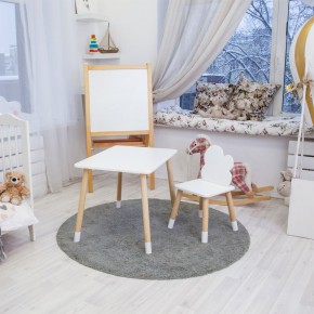 Детский комплект стол и стул «Облачко» Rolti Baby (белый/береза, массив березы/мдф) в Нижнем Тагиле - nizhniy-tagil.ok-mebel.com | фото 4