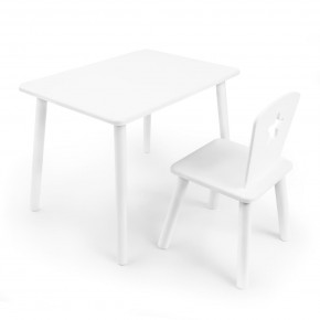Детский комплект стол и стул «Звезда» Rolti Baby (белый/белый, массив березы/мдф) в Нижнем Тагиле - nizhniy-tagil.ok-mebel.com | фото