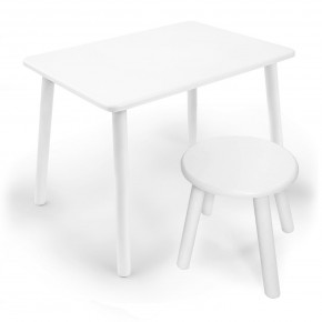 Детский комплект стол и табурет круглый Rolti Baby (белая столешница/белое сиденье/белые ножки) в Нижнем Тагиле - nizhniy-tagil.ok-mebel.com | фото