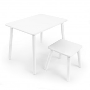 Детский комплект стол и табурет Rolti Baby (белая столешница/белое сиденье/белые ножки) в Нижнем Тагиле - nizhniy-tagil.ok-mebel.com | фото