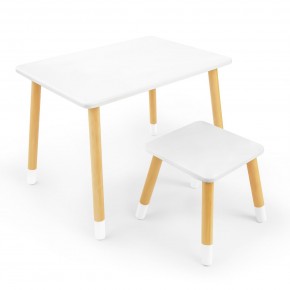 Детский комплект стол и табурет Rolti Baby (белая столешница/белое сиденье/береза ножки) в Нижнем Тагиле - nizhniy-tagil.ok-mebel.com | фото 1