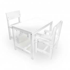Детский растущий комплект стол и два стула  Я САМ "Лофт" (Белый, Белый) в Нижнем Тагиле - nizhniy-tagil.ok-mebel.com | фото