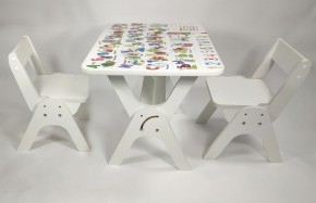 Детский растущий стол-парта и два стула Я САМ "Умка-Дуо" (Алфавит) в Нижнем Тагиле - nizhniy-tagil.ok-mebel.com | фото