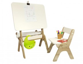 Детский растущий стол-парта и стул Я САМ "Умка" (Дуб/Серый) в Нижнем Тагиле - nizhniy-tagil.ok-mebel.com | фото 3