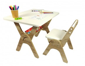Детский растущий стол-парта и стул Я САМ "Умка" (Дуб/Серый) в Нижнем Тагиле - nizhniy-tagil.ok-mebel.com | фото 4