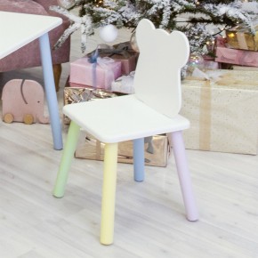 Детский стул Мишутка (Белый/Белый/Цветной) в Нижнем Тагиле - nizhniy-tagil.ok-mebel.com | фото 1