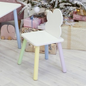 Детский стул Облачко (Белый/Белый/Цветной) в Нижнем Тагиле - nizhniy-tagil.ok-mebel.com | фото 1