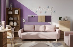 Диван-кровать Тулисия светло-розовый, ткань рогожка в Нижнем Тагиле - nizhniy-tagil.ok-mebel.com | фото
