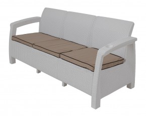 Диван Yalta Premium Sofa 3 Set (Ялта) белый (+подушки под спину) в Нижнем Тагиле - nizhniy-tagil.ok-mebel.com | фото