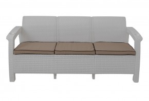 Диван Yalta Premium Sofa 3 Set (Ялта) белый (+подушки под спину) в Нижнем Тагиле - nizhniy-tagil.ok-mebel.com | фото 2