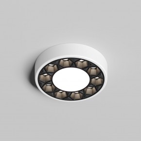 DK2440-WB Встраиваемый светильник DUAL 5+5 Вт, LED 4000K, IP 20, d90mm, белый/черный, алюминий/акрил в Нижнем Тагиле - nizhniy-tagil.ok-mebel.com | фото