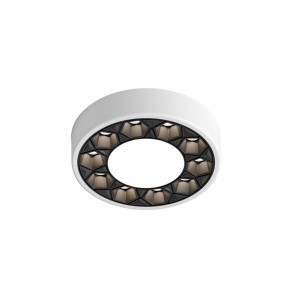 DK2440-WB Встраиваемый светильник DUAL 5+5 Вт, LED 4000K, IP 20, d90mm, белый/черный, алюминий/акрил в Нижнем Тагиле - nizhniy-tagil.ok-mebel.com | фото 4