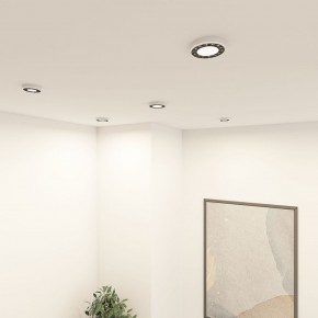 DK2441-WB Встраиваемый светильник DUAL 9+9 Вт, LED 4000K, IP 20, d120mm, белый/черный, алюминий/акрил в Нижнем Тагиле - nizhniy-tagil.ok-mebel.com | фото 6