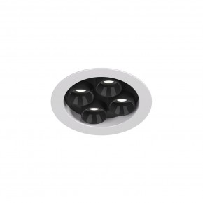 DK2510-WB Встраиваемый светильник SPACE со светодиодом d65 220V 8W 38° 4000К IP20 белый/черный алюминий в Нижнем Тагиле - nizhniy-tagil.ok-mebel.com | фото 4