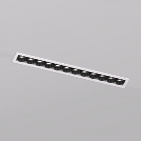 DK2515-WB Встраиваемый светильник SPACE со светодиодом L240mm 220V 20W 38° 4000К IP20 белый/черный алюминий в Нижнем Тагиле - nizhniy-tagil.ok-mebel.com | фото