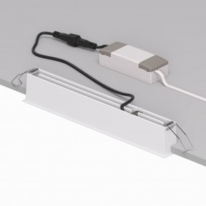 DK2515-WB Встраиваемый светильник SPACE со светодиодом L240mm 220V 20W 38° 4000К IP20 белый/черный алюминий в Нижнем Тагиле - nizhniy-tagil.ok-mebel.com | фото 3