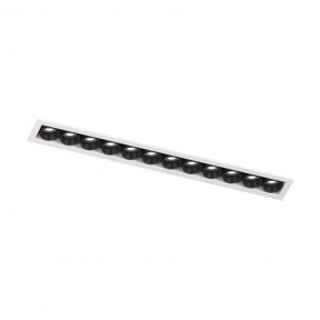 DK2515-WB Встраиваемый светильник SPACE со светодиодом L240mm 220V 20W 38° 4000К IP20 белый/черный алюминий в Нижнем Тагиле - nizhniy-tagil.ok-mebel.com | фото 4
