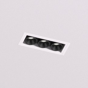 DK2530-WB Встраиваемый светильник SPACE со светодиодом под шпатлевку L69mm 220V 6W 38° 4000К IP20 белый/черный алюминий в Нижнем Тагиле - nizhniy-tagil.ok-mebel.com | фото