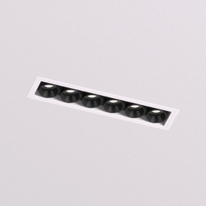 DK2531-WB Встраиваемый светильник SPACE со светодиодом под шпатлевку L126mm 220V 10W 38° 4000К IP20 белый/черный алюминий в Нижнем Тагиле - nizhniy-tagil.ok-mebel.com | фото