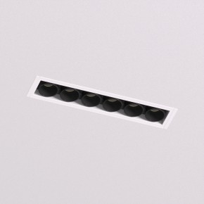 DK2531-WB Встраиваемый светильник SPACE со светодиодом под шпатлевку L126mm 220V 10W 38° 4000К IP20 белый/черный алюминий в Нижнем Тагиле - nizhniy-tagil.ok-mebel.com | фото 2