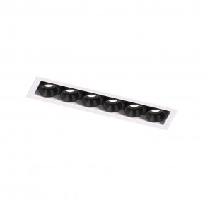 DK2531-WB Встраиваемый светильник SPACE со светодиодом под шпатлевку L126mm 220V 10W 38° 4000К IP20 белый/черный алюминий в Нижнем Тагиле - nizhniy-tagil.ok-mebel.com | фото 6