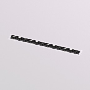 DK2532-WB Встраиваемый светильник SPACE со светодиодом под шпатлевку L240mm 220V 20W 38° 4000К IP20 белый/черный алюминий в Нижнем Тагиле - nizhniy-tagil.ok-mebel.com | фото