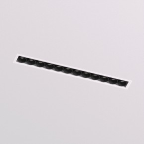 DK2532-WB Встраиваемый светильник SPACE со светодиодом под шпатлевку L240mm 220V 20W 38° 4000К IP20 белый/черный алюминий в Нижнем Тагиле - nizhniy-tagil.ok-mebel.com | фото 2