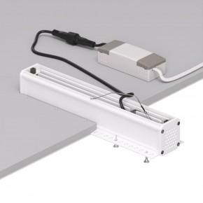 DK2532-WB Встраиваемый светильник SPACE со светодиодом под шпатлевку L240mm 220V 20W 38° 4000К IP20 белый/черный алюминий в Нижнем Тагиле - nizhniy-tagil.ok-mebel.com | фото 6