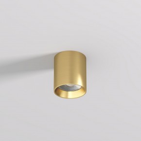 DK2610-SB Накладной светильник SHINE TUBE со светодиодом, D70*H80, IP20, 3000К, 10W, RA?90, сатинированная латунь, алюминий в Нижнем Тагиле - nizhniy-tagil.ok-mebel.com | фото 2