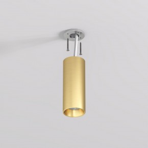 DK2615-SB Накладной светильник SHINE TUBE со светодиодом, D45*H115, IP20, 3000К, 7W, RA?90, сатинированная латунь, алюминий в Нижнем Тагиле - nizhniy-tagil.ok-mebel.com | фото 3