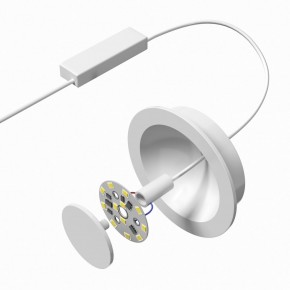 DK2700-WH Встраиваемый светильник, IP 20, 7 Вт, LED 3000, белый, алюминий в Нижнем Тагиле - nizhniy-tagil.ok-mebel.com | фото 4