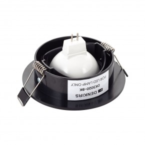 DK3020-BK Встраиваемый светильник, IP 20, 10 Вт, GU5.3, LED, черный, пластик в Нижнем Тагиле - nizhniy-tagil.ok-mebel.com | фото 3