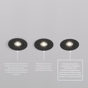 DK3020-BK Встраиваемый светильник, IP 20, 10 Вт, GU5.3, LED, черный, пластик в Нижнем Тагиле - nizhniy-tagil.ok-mebel.com | фото 5